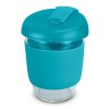 Light Blue 350mL Borosilicate Glass Cups